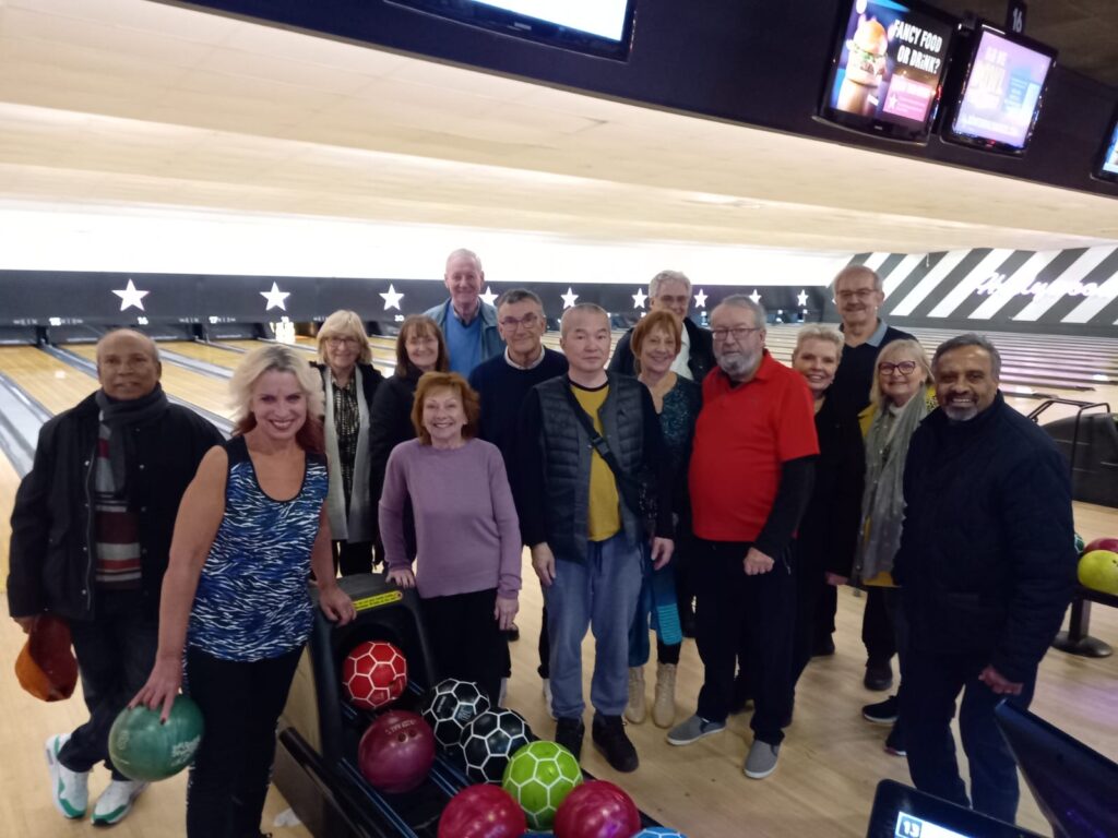 This is a picture of the u3a Sports group - 10-Pin Bowling at Hollywood Bowl in New Maldon